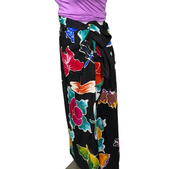 Van Klee Batik Butterfly Dragonfly Print Sarong - Picture 5 of 10